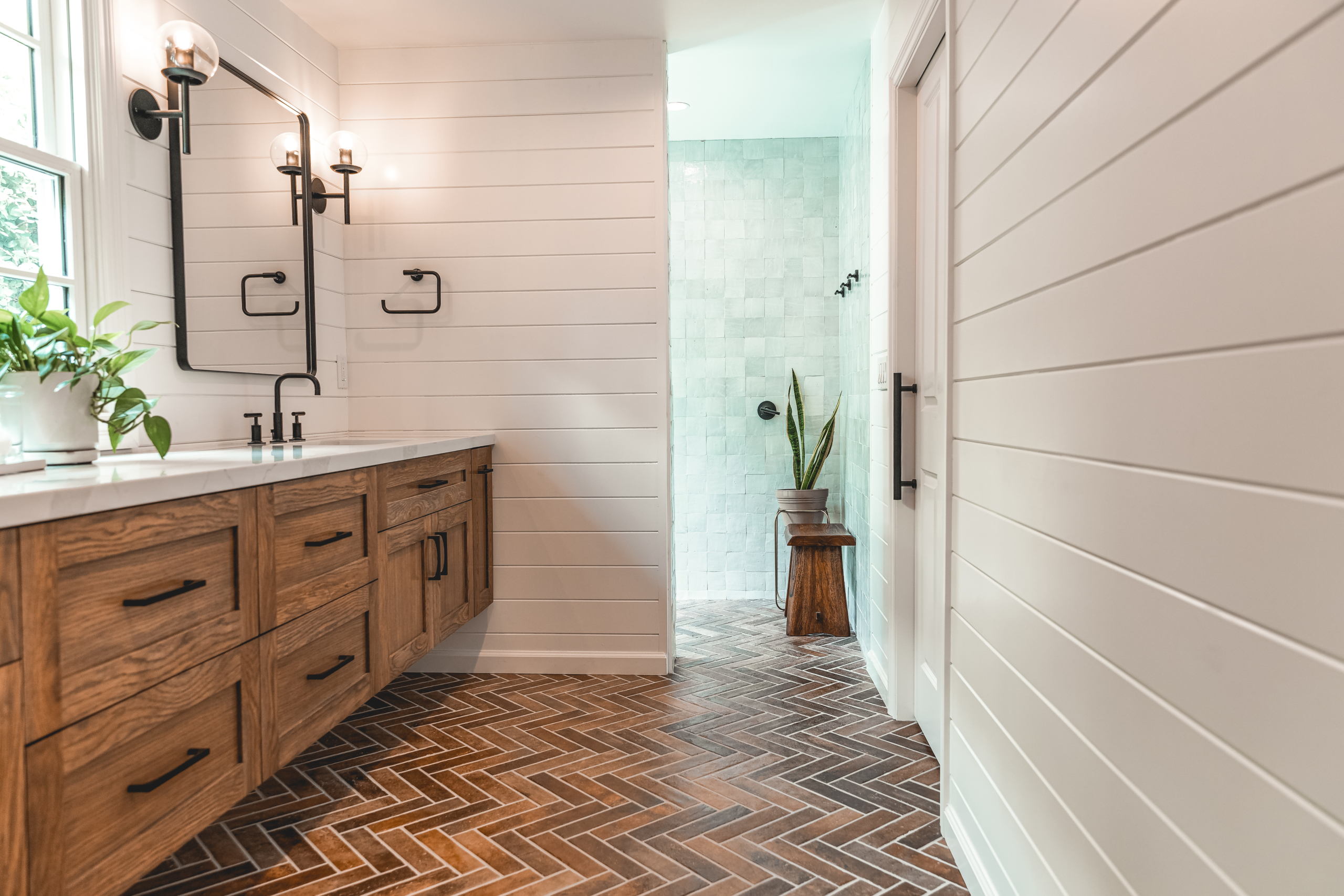 Beyond Subway Tile, Unique Farmhouse Bathroom Floor Tile Ideas You'll Love