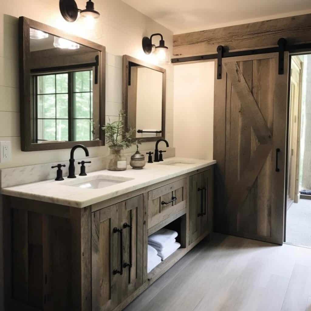 DIY Farmhouse Bathroom Floor Tile, Easy & Affordable Ideas to Create Your Dream Look This Year