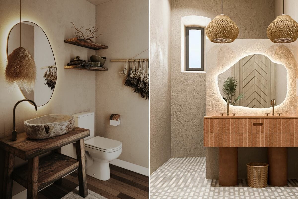 DIY Modern Organic Bathroom Ideas, Affordable Ways to Bring Nature Indoors This Year