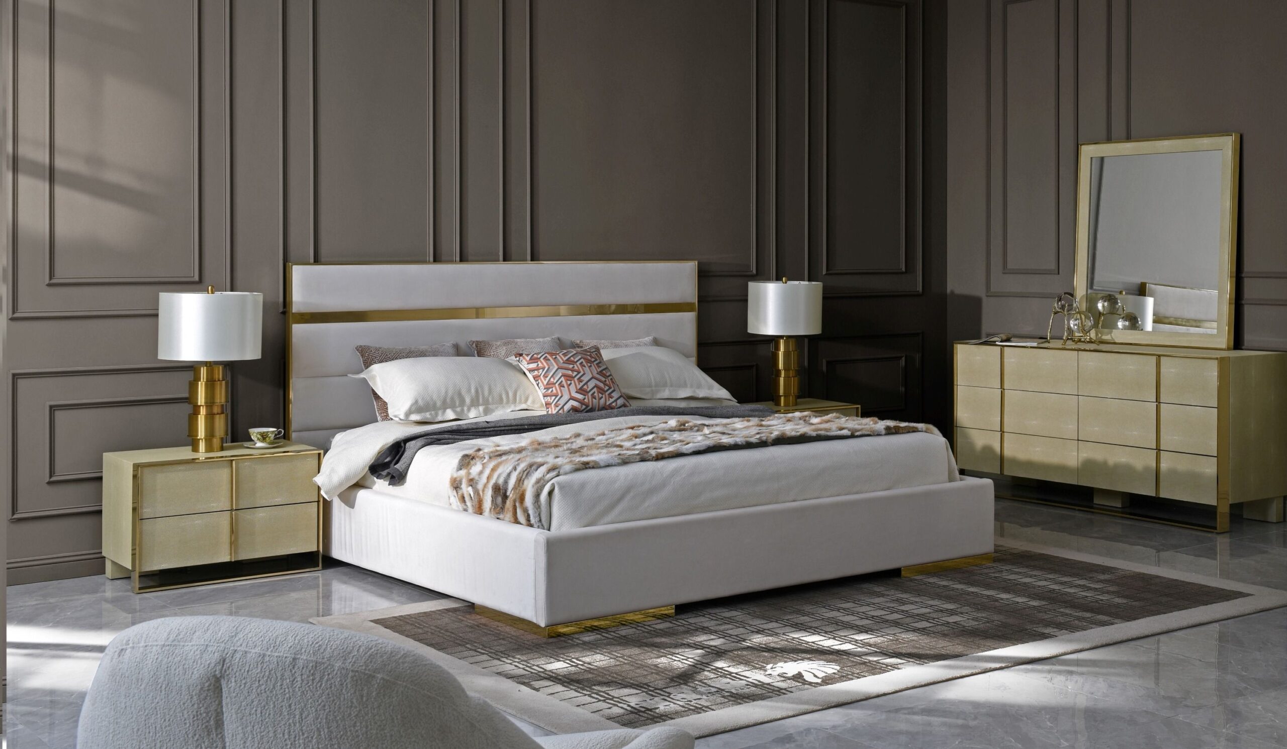 Elevate Your Bedroom Top Modern Gold Bedroom Sets for a Chic Retreat