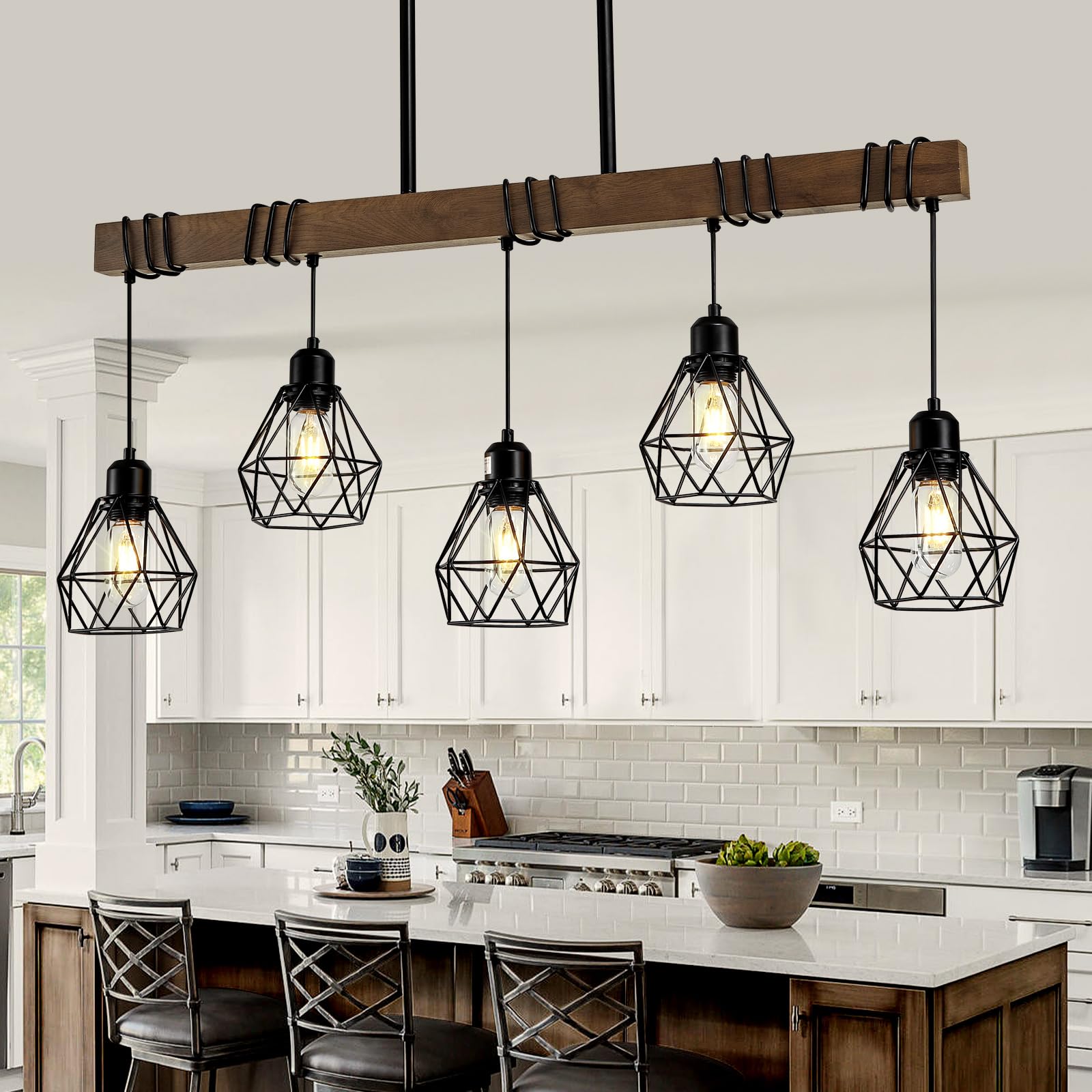 Illuminate Your Farmhouse Kitchen, Stunning Island Lighting Ideas for 2025