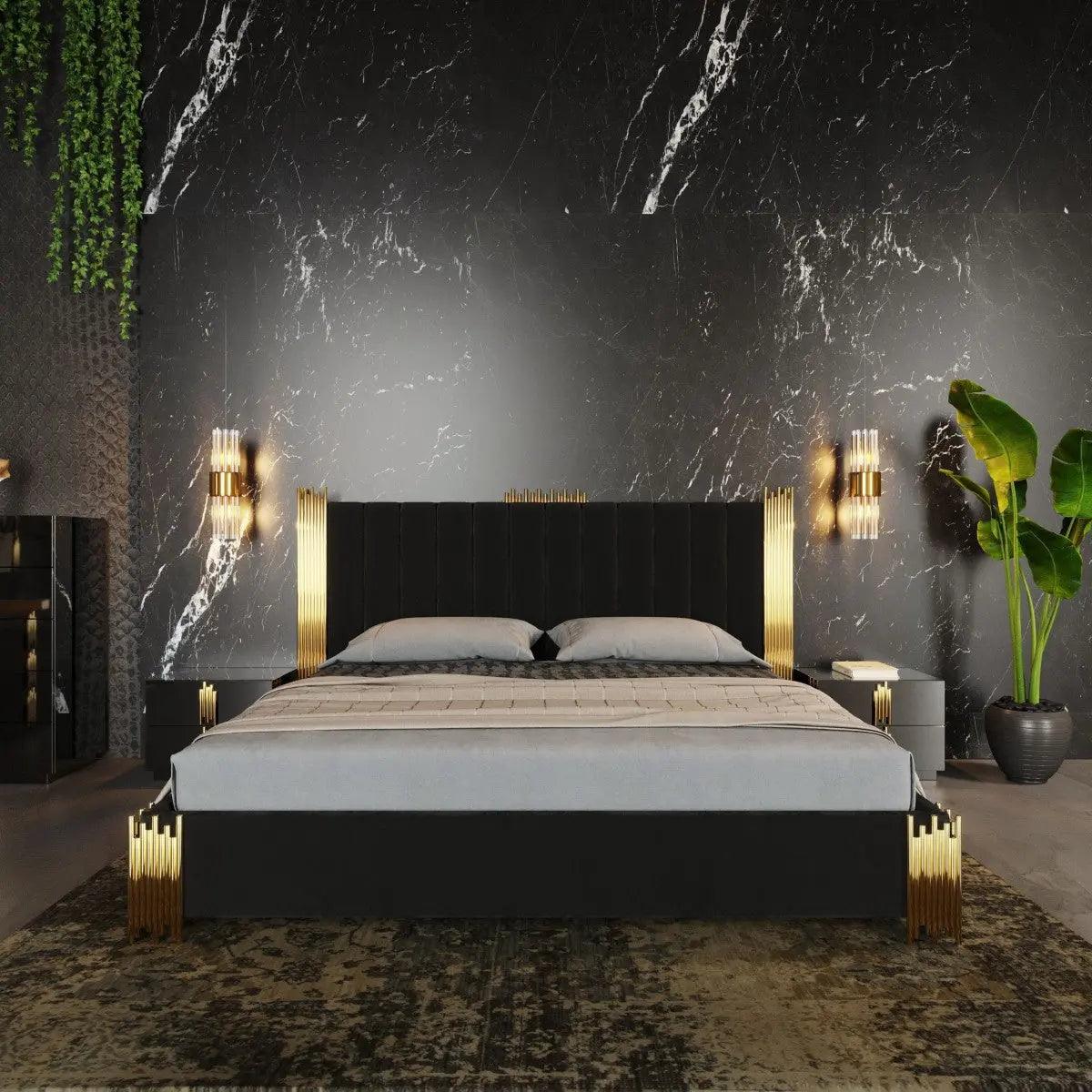 Small Space, Big Glam Modern Gold Bedroom Sets for Compact Rooms 2025