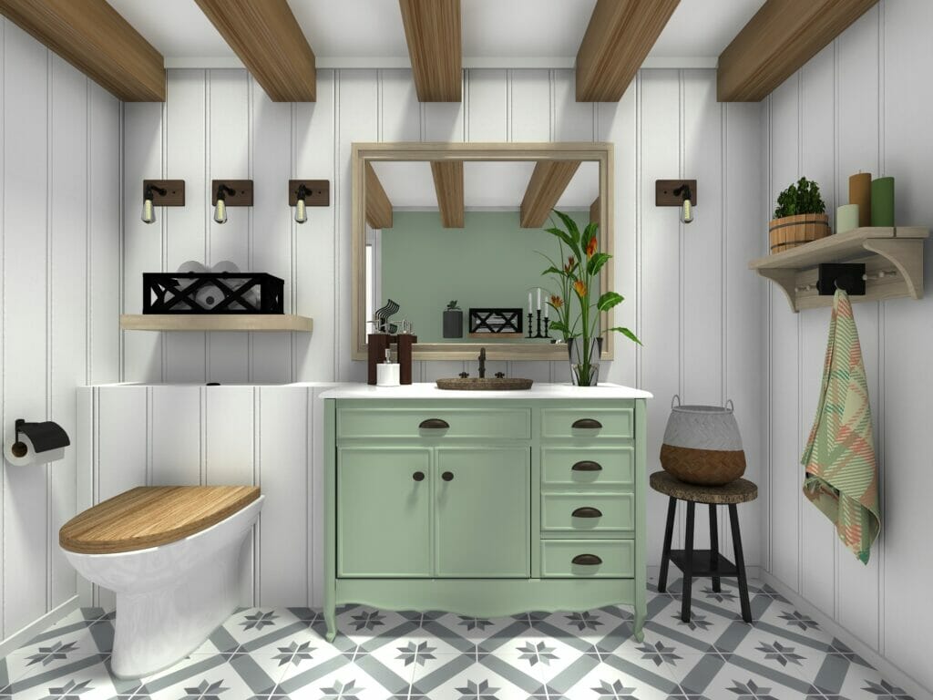 Farmhouse Bathroom Floor Tile Ideas: Rustic Elegance for 2025
