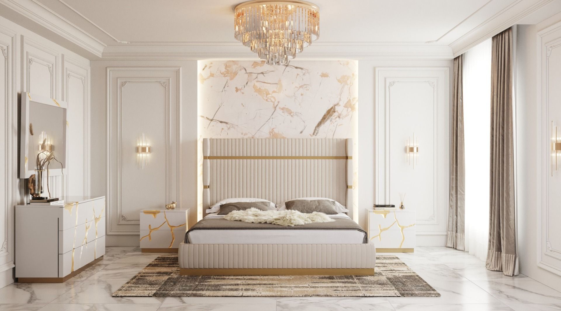 Trending The Hottest Modern Gold Bedroom Sets & How to Style Them in 2025