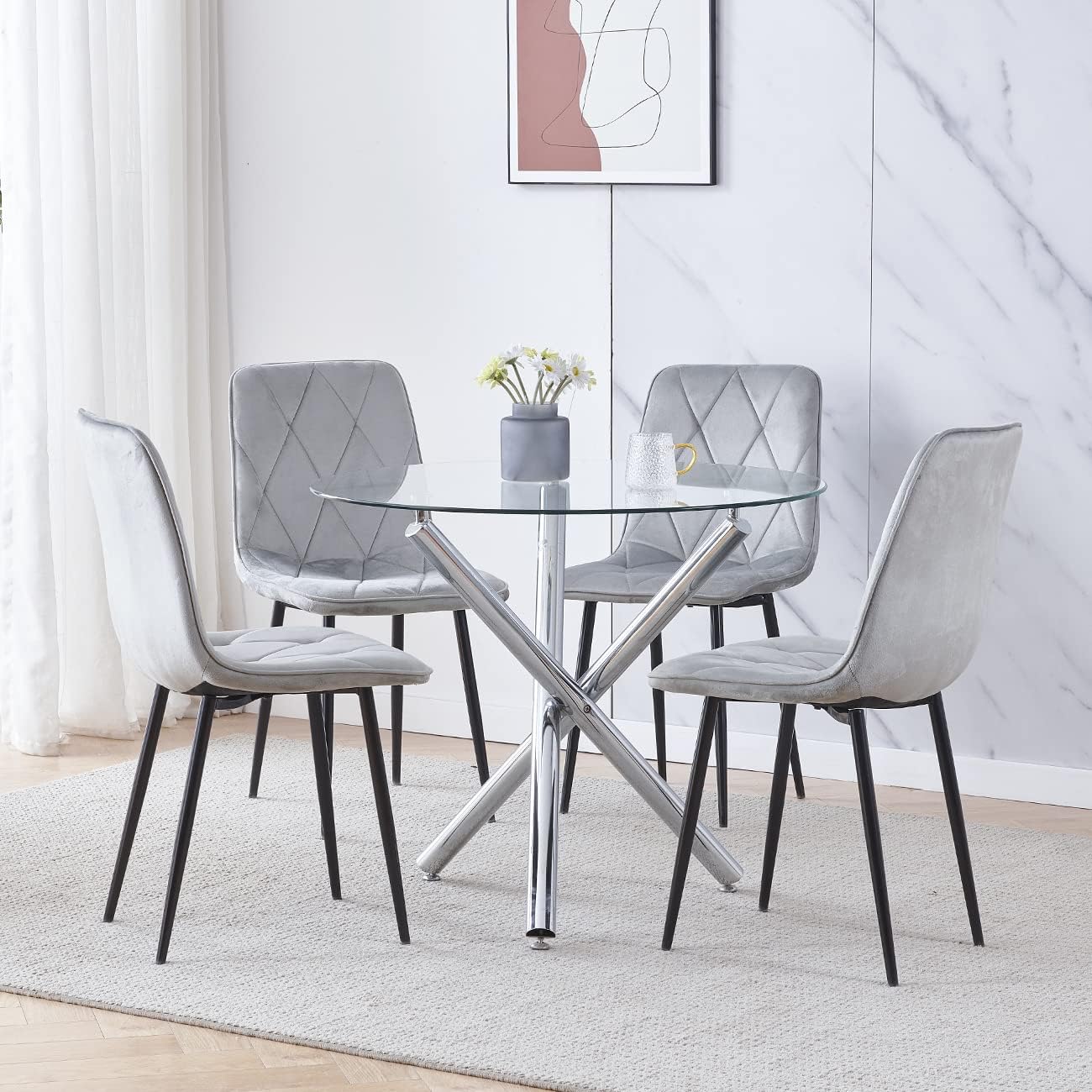 10 Stunning Glass Dining Table and Chair Sets for a Modern Home