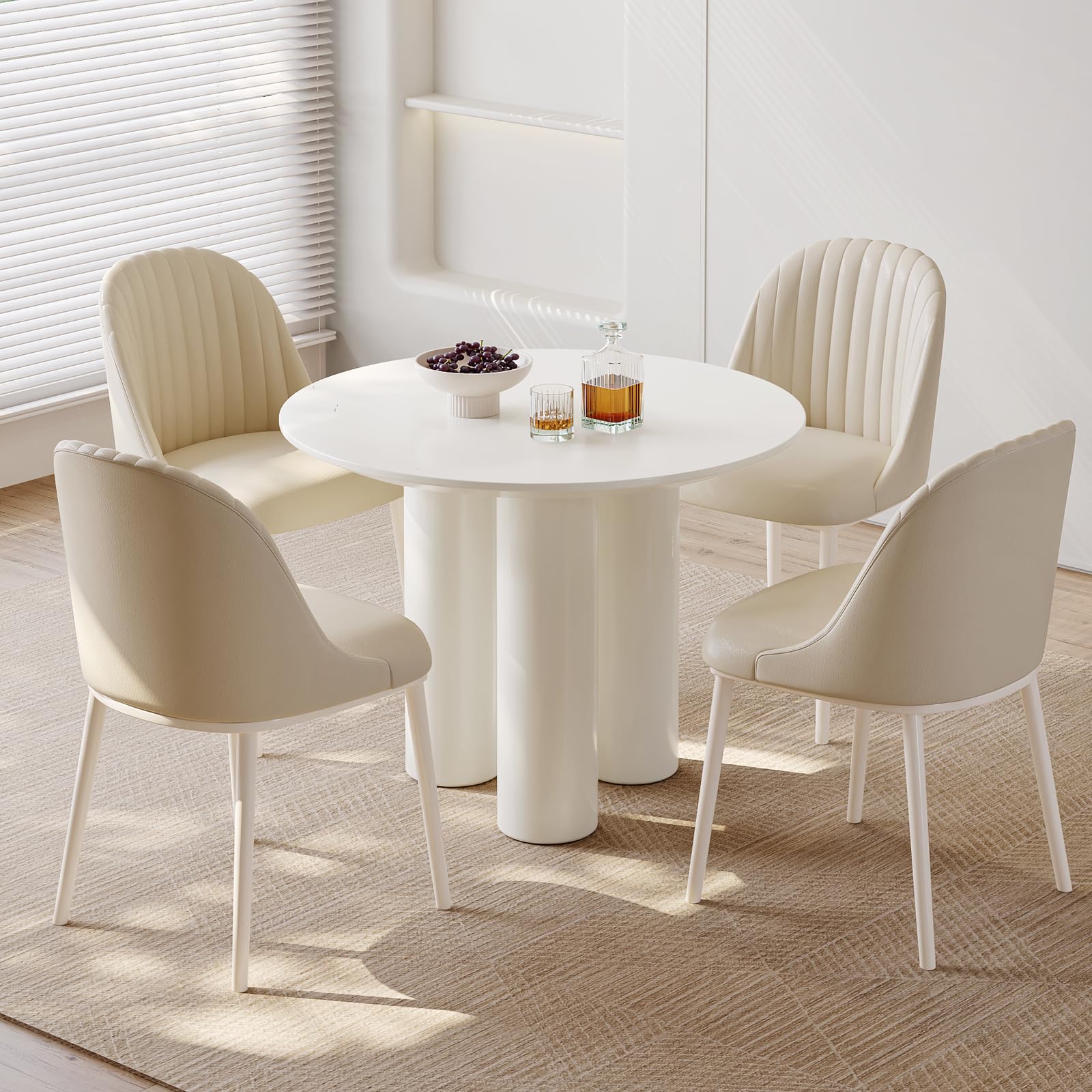 Elegant & Modern, Top White Dining Table and Chair Sets for Every Budget