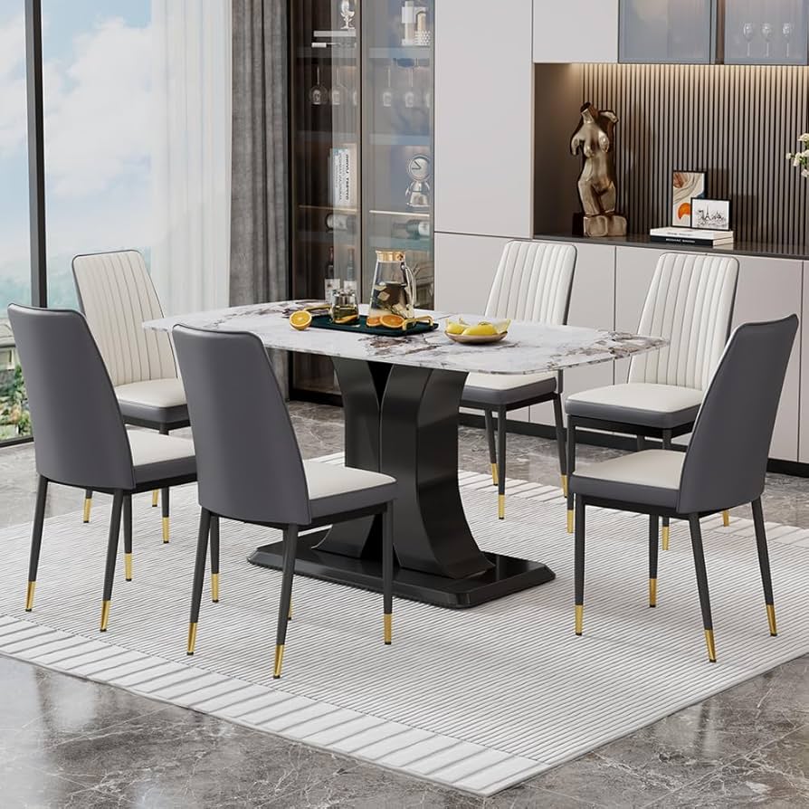 Pros and Cons of a Marble Dining Table and Chair Set – Is It Right for You