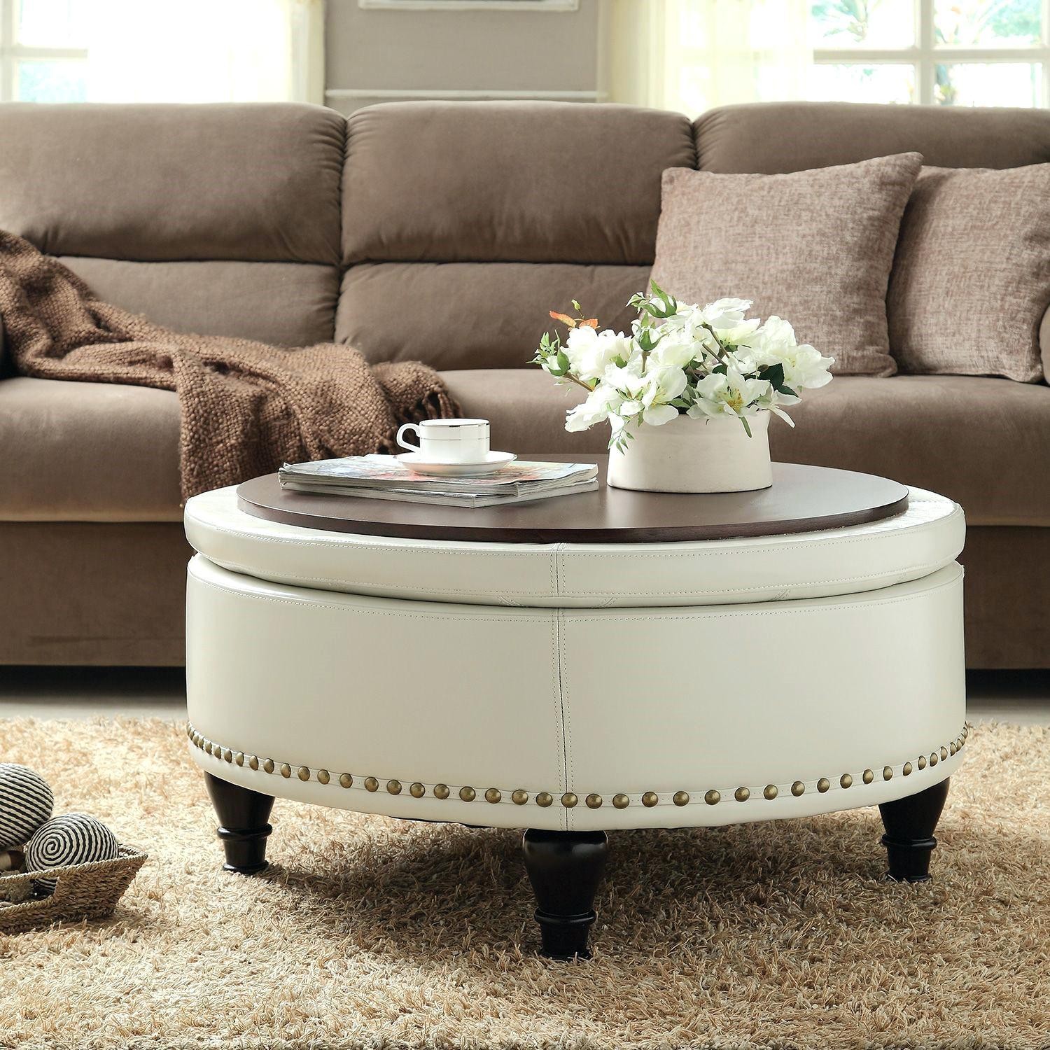 Round Ottoman Table with Tufted Top – Luxe Designs for Small Spaces