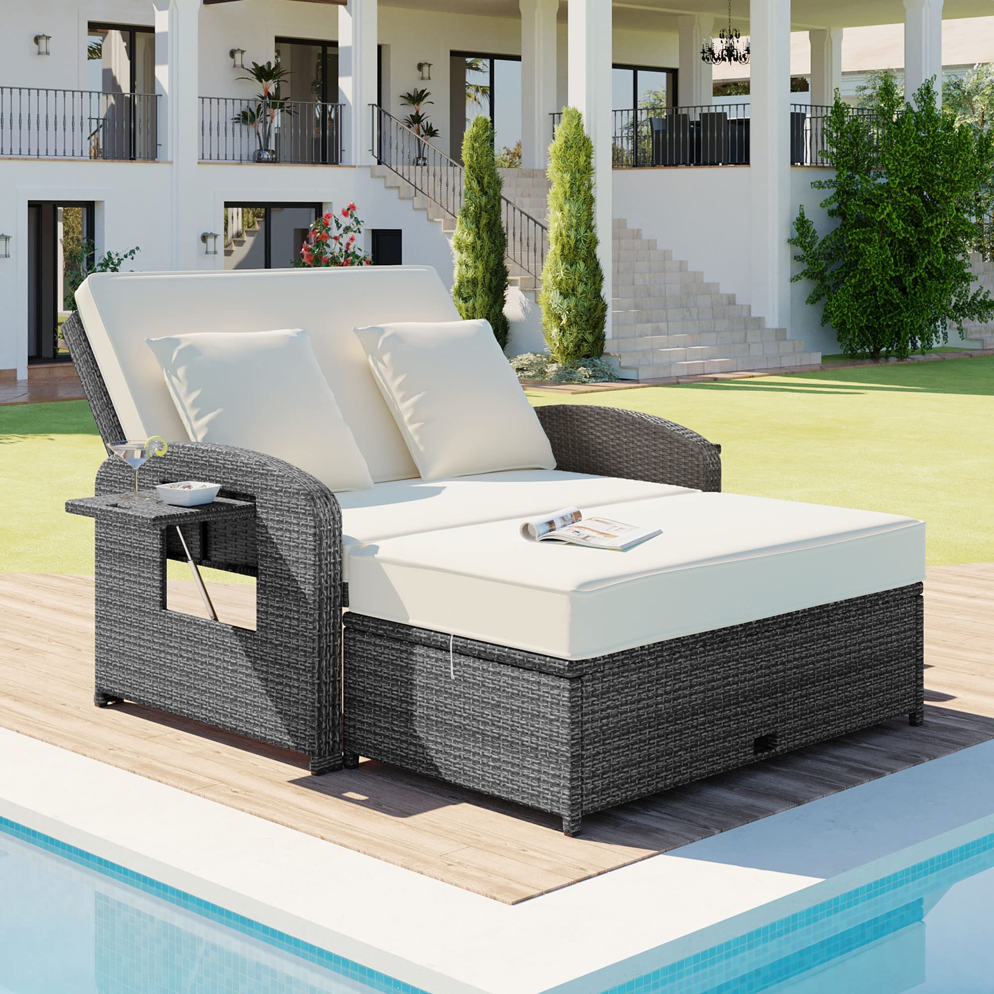 Shop Outdoor Double Chaise Lounge Chairs