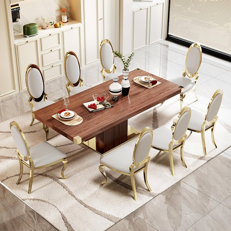 Top 10 Stylish Dining Table and 8 Chair Sets Under $1000