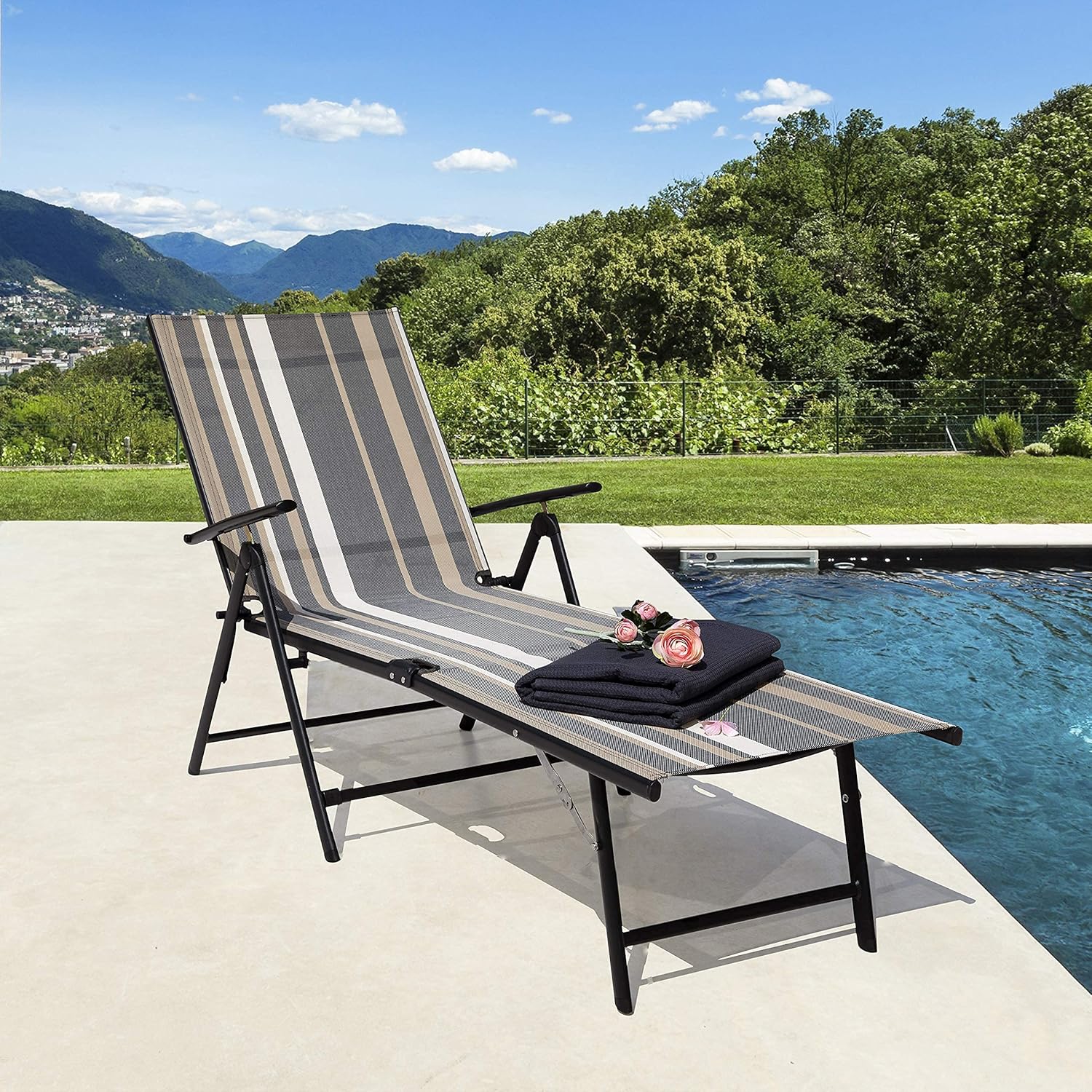 Transform Your Deck with Stylish Outdoor Sling Lounge Chairs