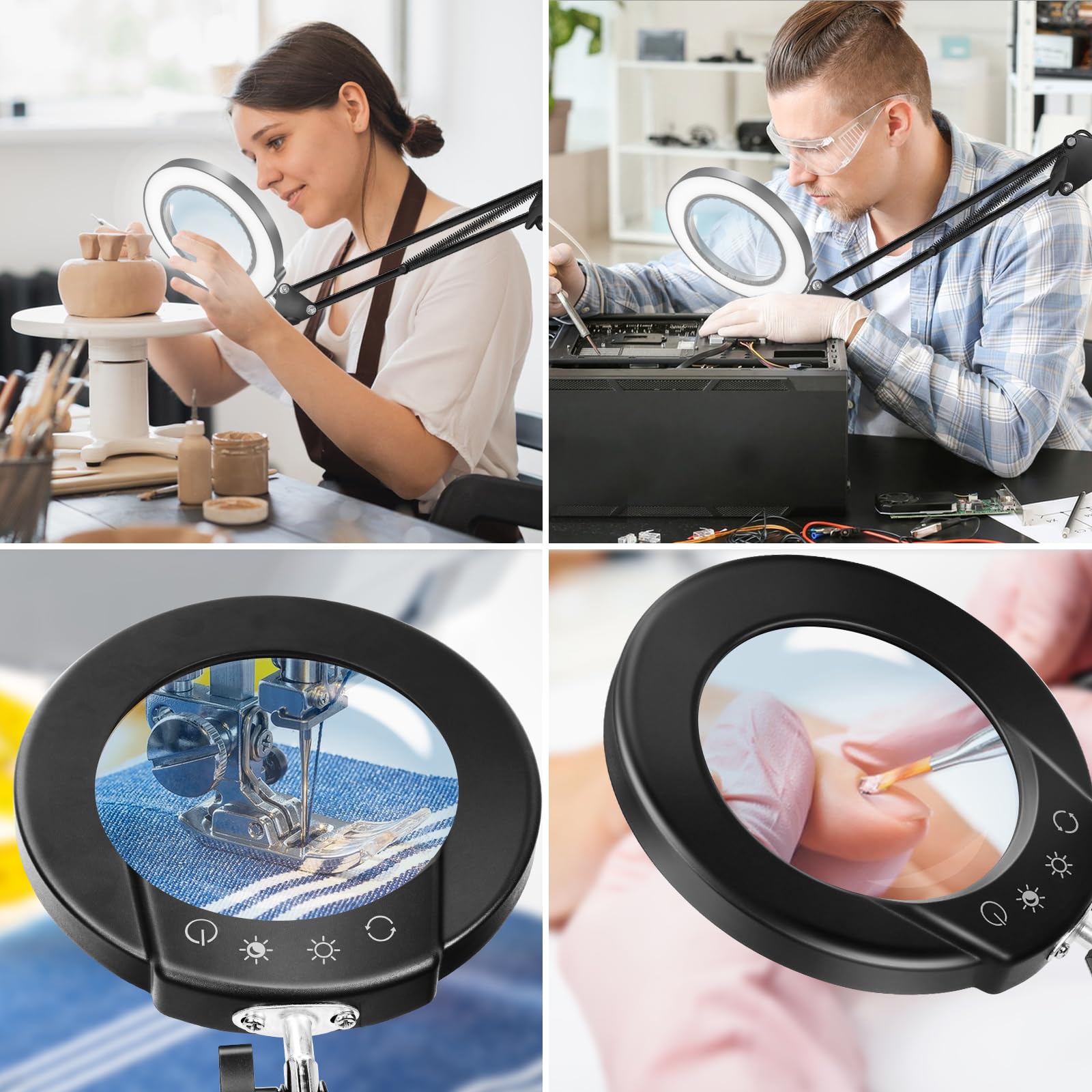 10 Best Swing Arm Magnifying Lights for Precision Work [2024]