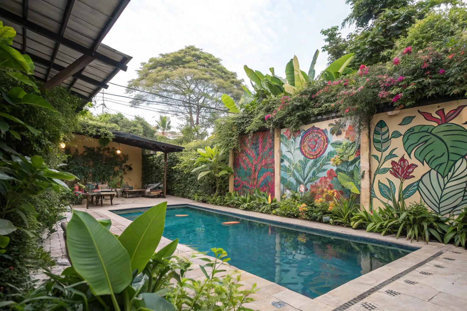 Enhance Your Pool Area with These 20 Outdoor Wall Decor Ideas