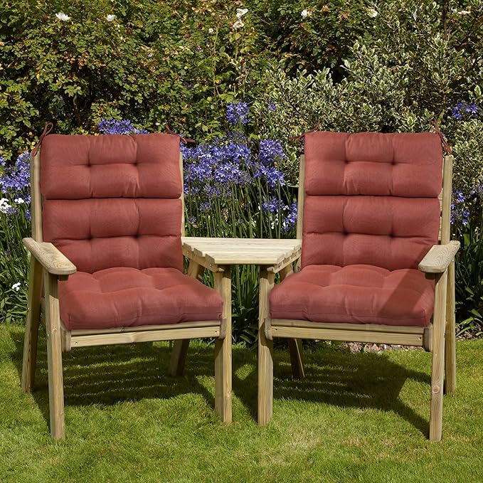 Luxury High Back Patio Chair Cushions – Waterproof & UV-Resistant