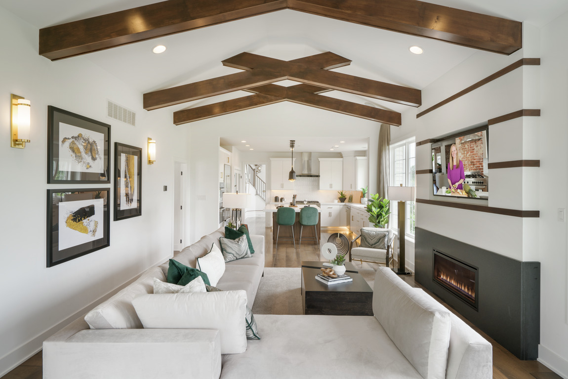 Rustic vs. Modern. Creative Vaulted Ceiling Ideas with Beams