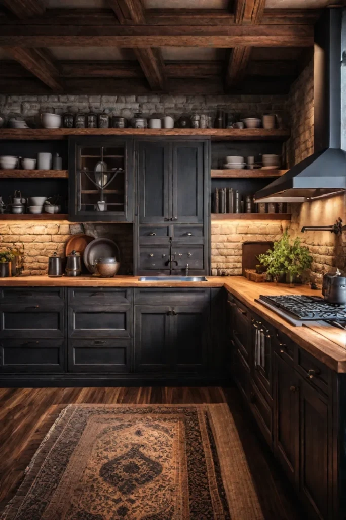 10 Cozy Rustic Kitchen Cabinet Concepts - Home Decor Hero pertaining to
