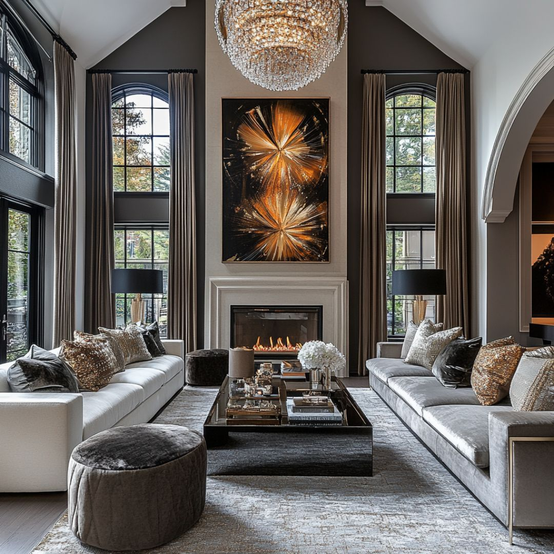 10 Glam Living Room Ideas: Transform Your Space With Luxurious Colors ... with From Gloomy to Glamorous Transforming Your Space with Dark Hues