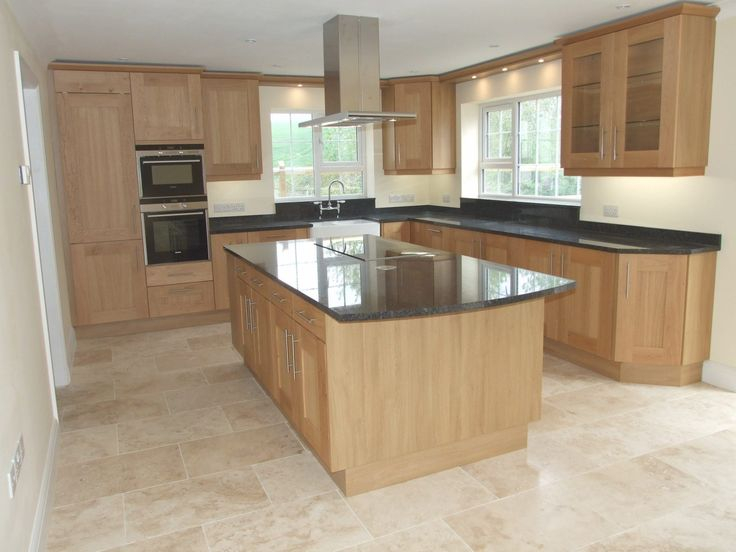 10 Pics Review Kitchen Floor Ideas With Light Oak Cabinets And ... with