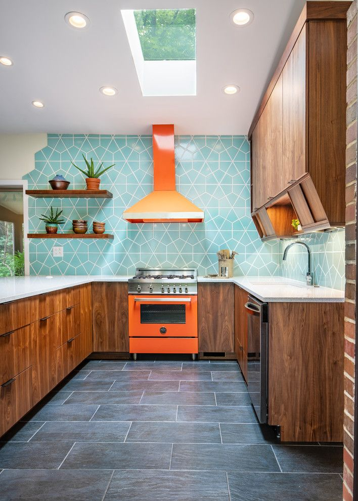 10 Stunning Mid-Century Modern Tiles in From Classic to Contemporary Modern Kitchen Tile Design Explained