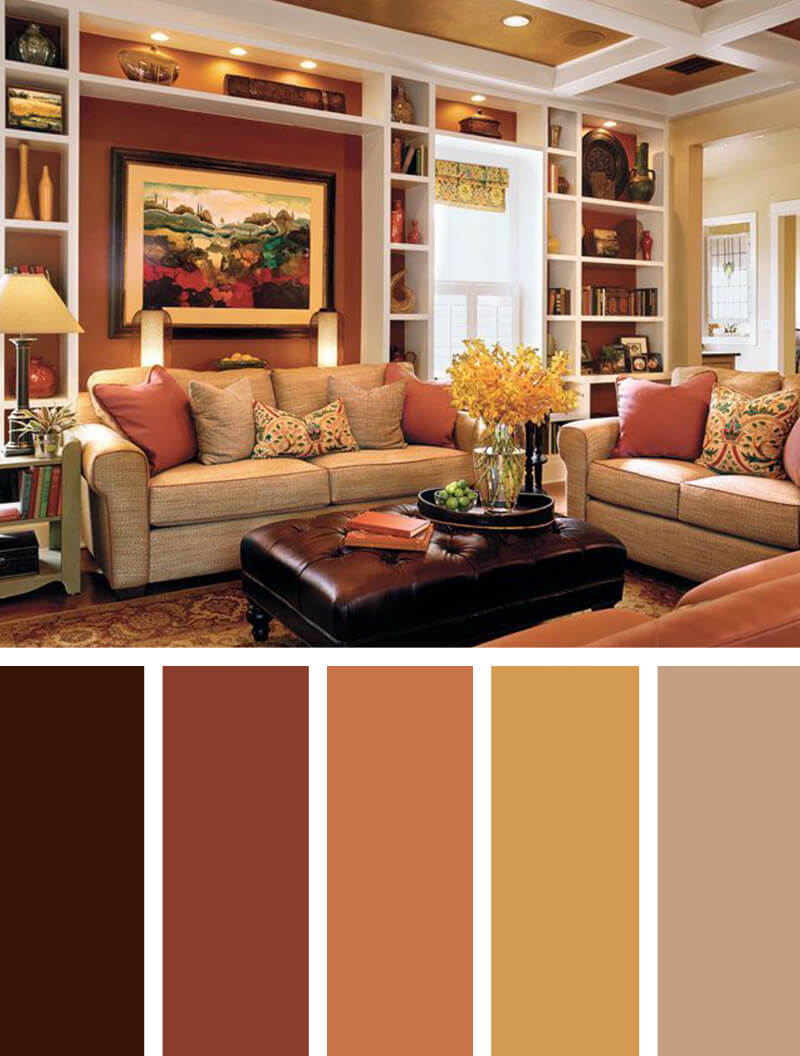 11 Living Room Color Combinationsto Make Color Harmony In Your Living ... with Transform Your Living Room with These Inspiring Cream Color Palettes