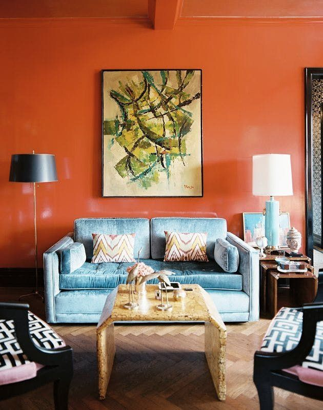 11 Warm &amp;Amp; Inviting Rooms That Will Give You All The Fall Feels | Living ... inside How to Style Your Living Room with Warm and Inviting Orange Curtains