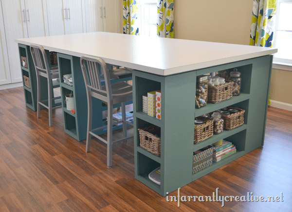 12 Awesome Diy Craft Tables With Free Plans - Shelterness intended for