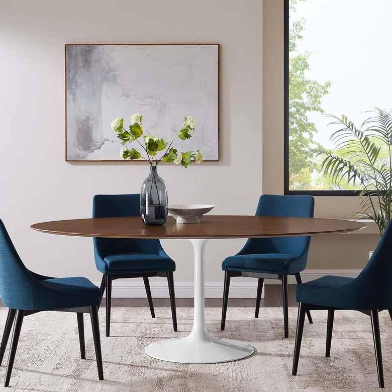 12 Oval Dining Tables That Will Elevate Your Dining Room | 10 Stunning ... regarding Finding the Perfect Oval Dining Room Table for Your Family of Eight