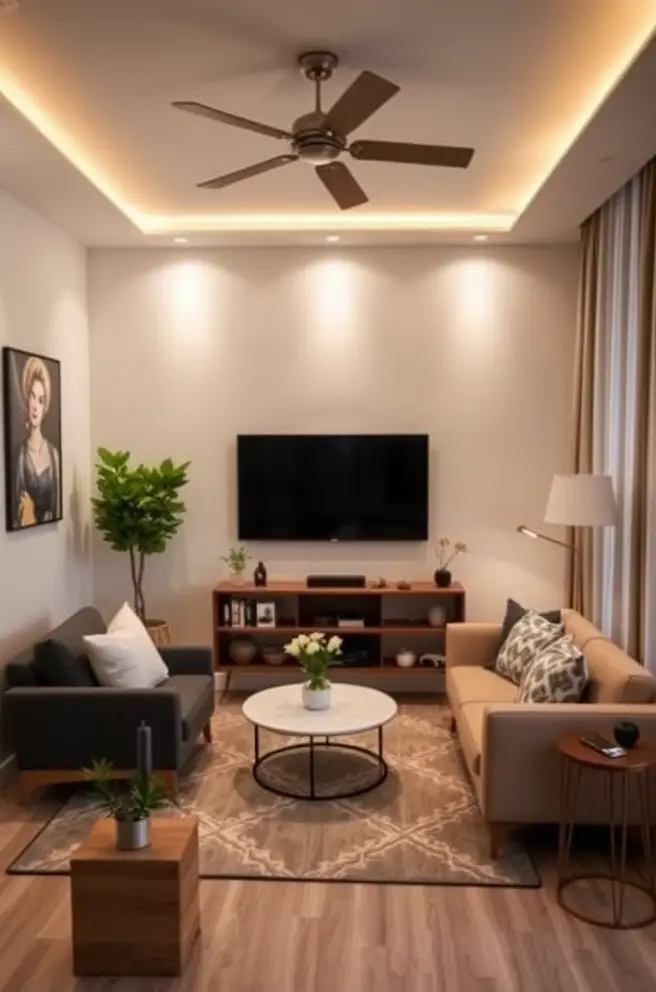 Clever Solutions for a Cozy and Chic Small Living Room TV Area