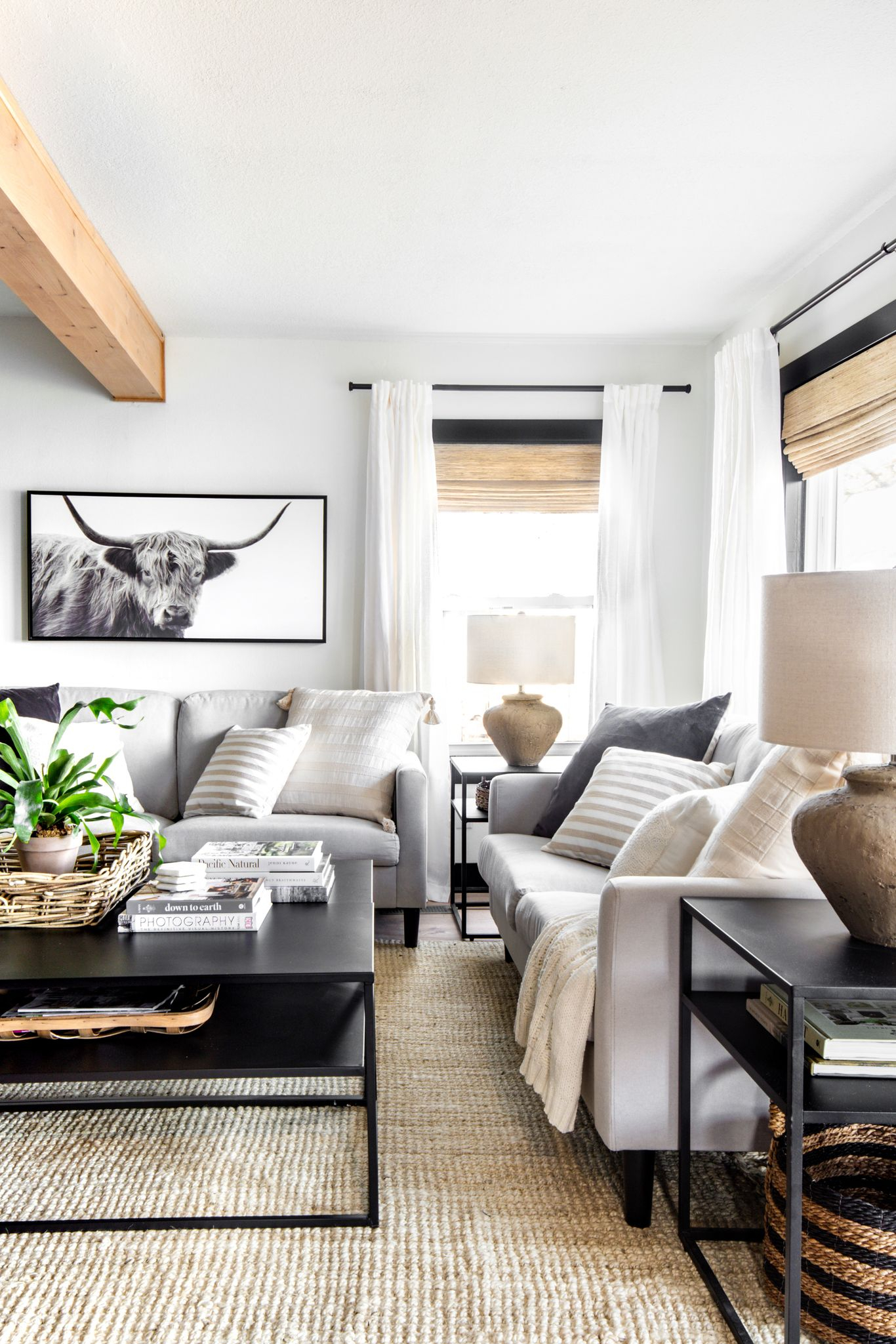 14 Grey And White Living Room Ideas To Bring This Classic Combo Into ... with Unlocking Serenity Your Guide to Calm Gray, Black, and White Living Rooms