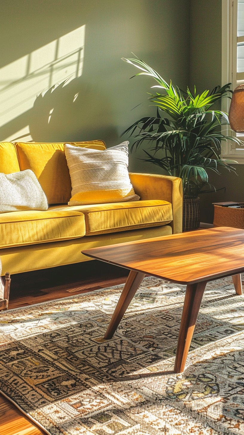 15 Stunning Mid-Century Modern Living Room Color Palette To Elevate ... with