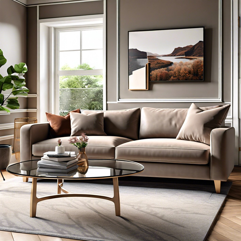 Designing a Cozy and Stylish Living Space Around a Taupe Sofa