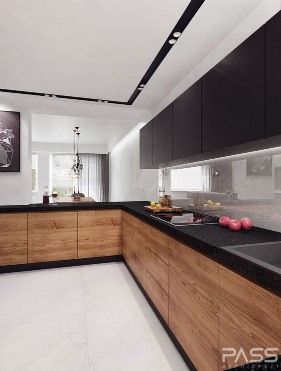 15 Trendy-Looking Modern Wood Kitchens - Shelterness in