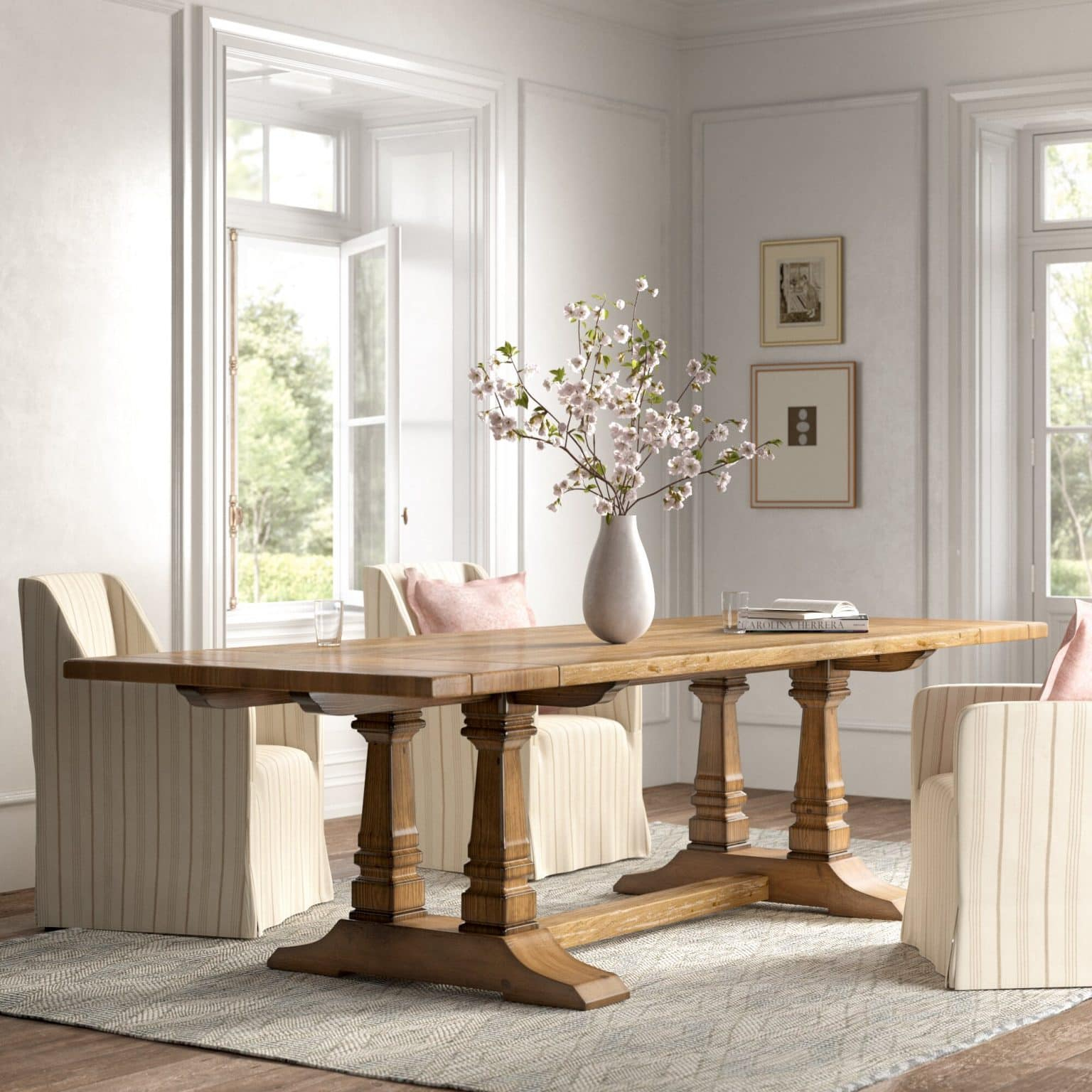 16 Best Farmhouse Dining Tables regarding Finding the Perfect Wood Dining Table Base for Your Home