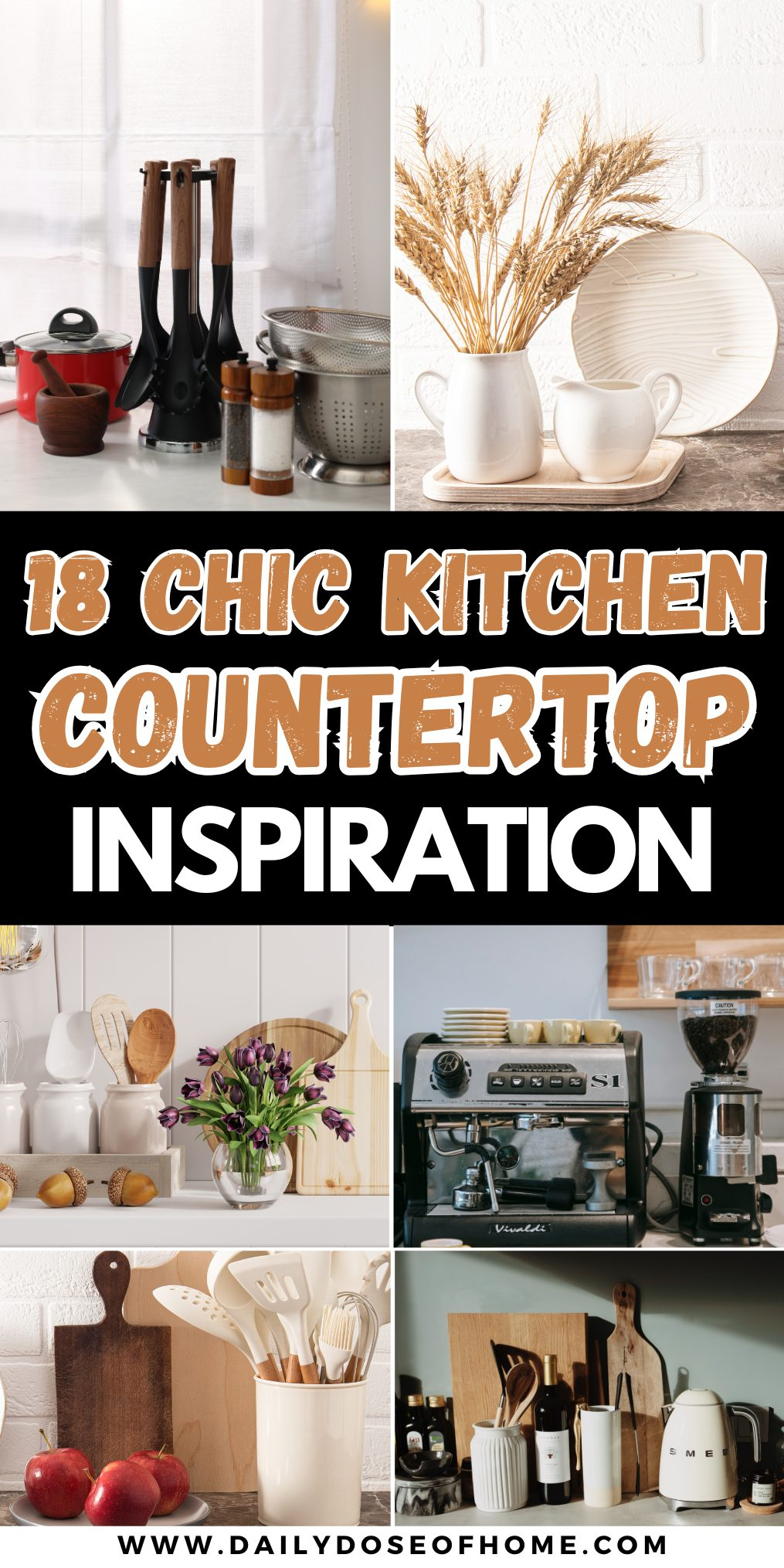 18+ Chic Kitchen Countertop Inspirations You’ll Love with regard to Achieving the Perfect Modern Vintage Kitchen Look You'll Love