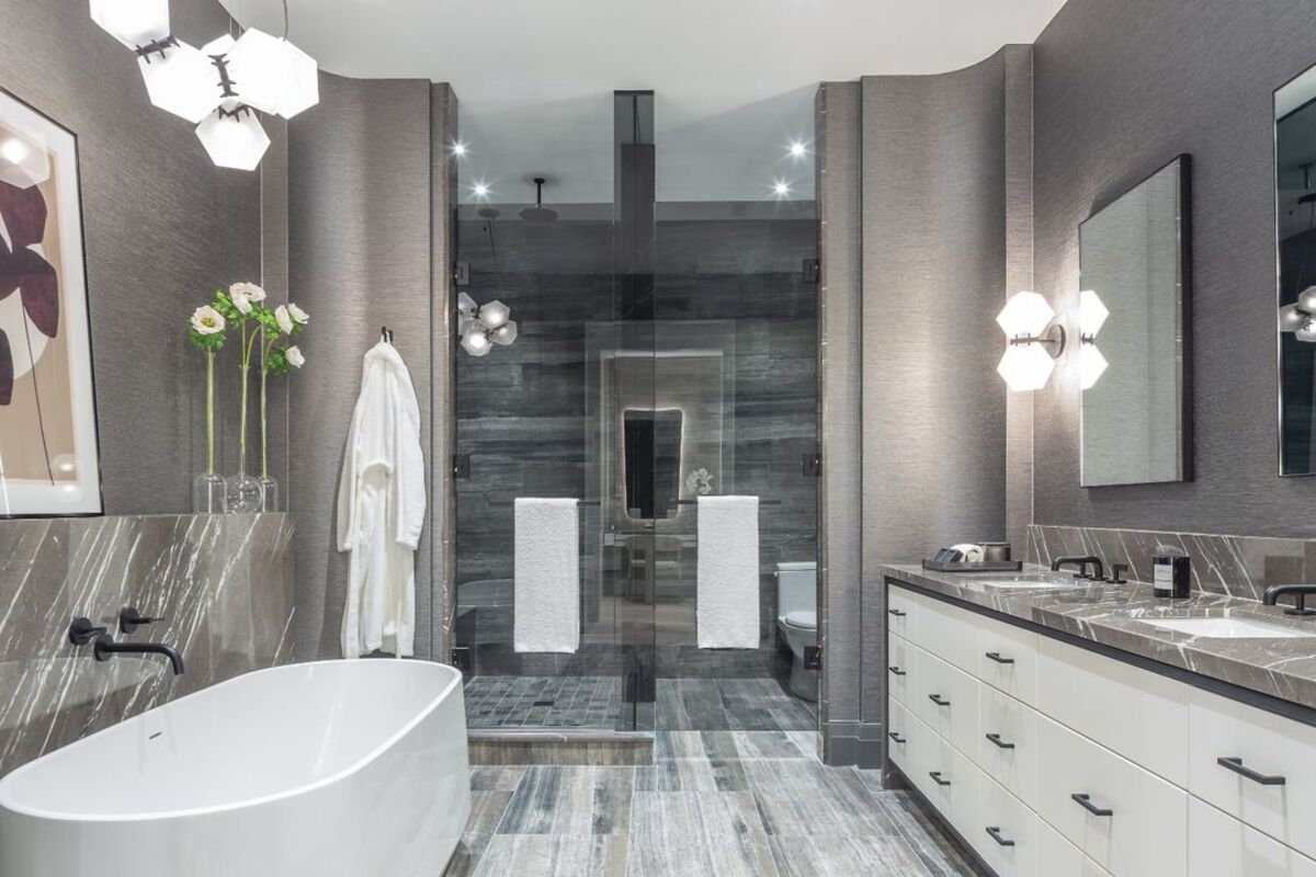 19 Elegant Bathroom Designs That Define Modern Luxury intended for