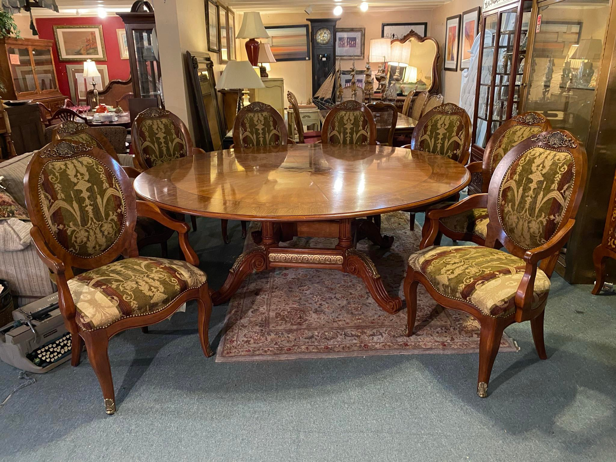 19Th Century Round Henredon &quot;Grand Provenance Neoclassical&quot; Style ... regarding