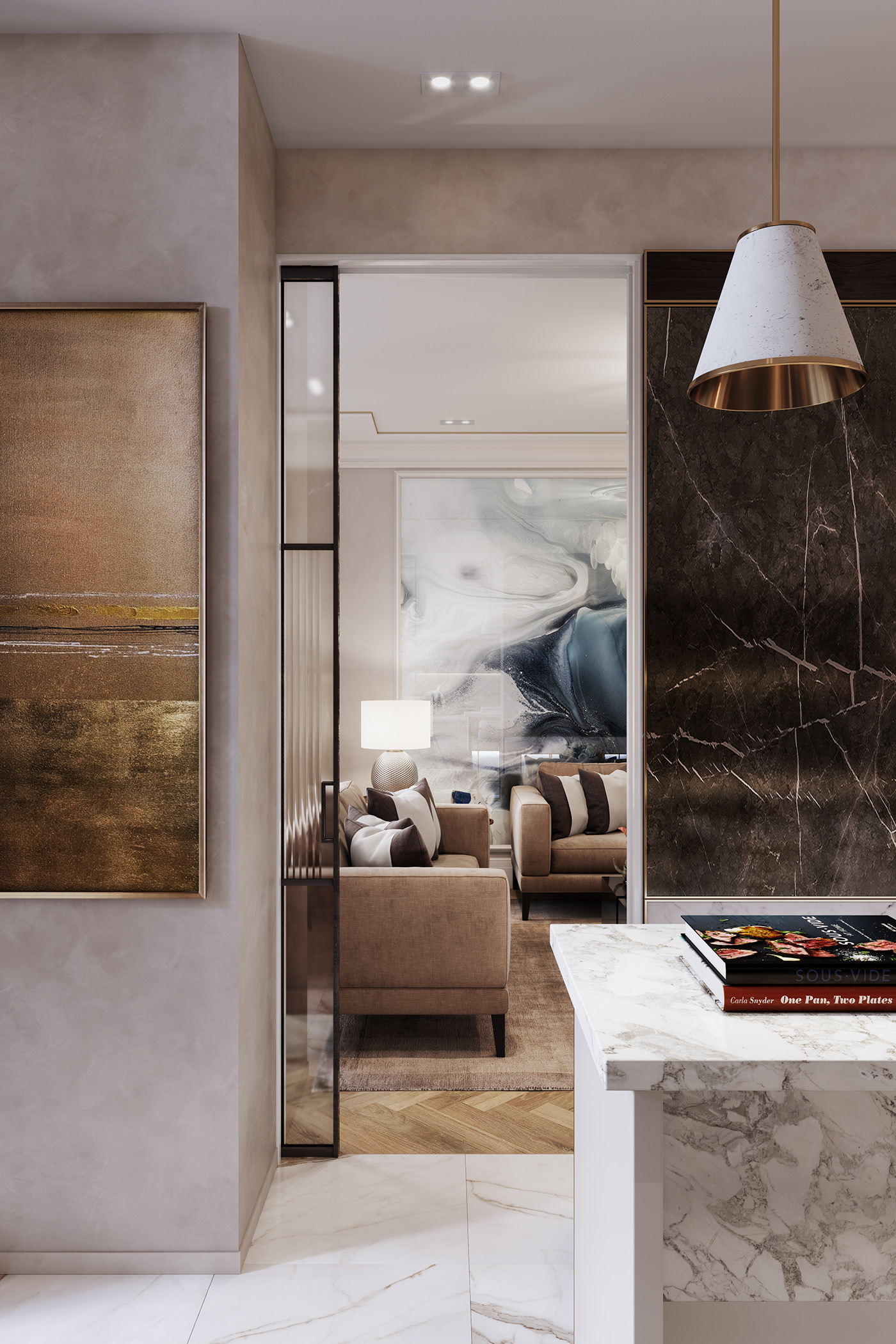2 Bedroom Apartment Interior Design On Behance with regard to 2 Bedroom Apartment Interior Design Ideas