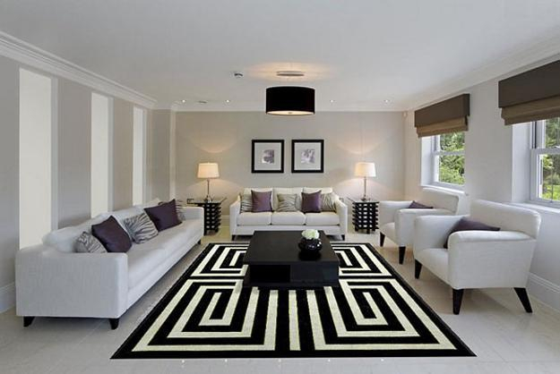 20 Black And White Living Room Designs Bringing Elegant Chic Into ... in Discovering the Power of Black and White in Modern Interior Design