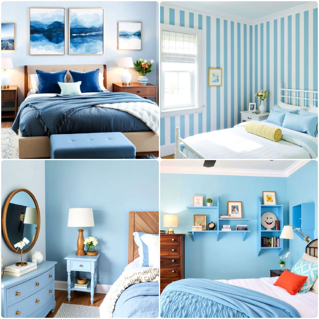 20 Blue And White Bedroom Ideas For A Fresh Look within