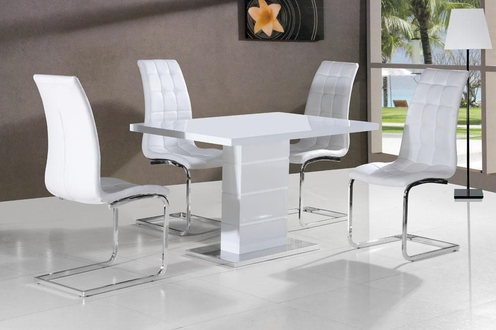20 Collection Of High Gloss Dining Tables Sets intended for