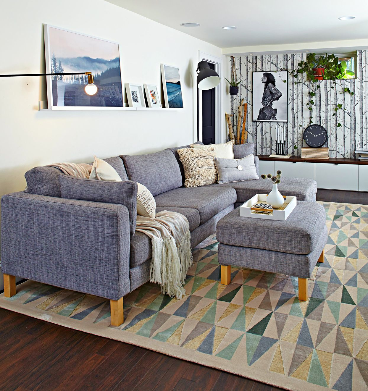 20 Flawless Ways To Style A Gray Sofa inside