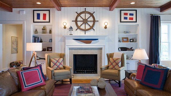 20 Nautical Home Decorations In The Living Room | Home Design Lover intended for