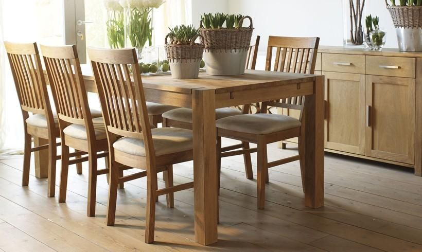 20 Photos Solid Oak Dining Tables And 6 Chairs for