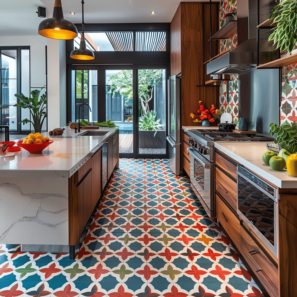 20+ Remarkable Kitchen Floor Tile Ideas To Elevate Your Kitchen’s Charm ... throughout Elevate Your Kitchen Design with the Perfect Grey Floor Pairing
