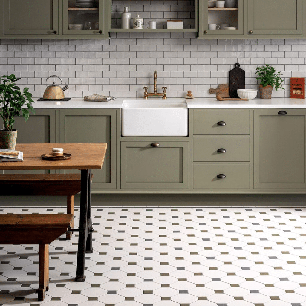 20+ Remarkable Kitchen Floor Tile Ideas To Elevate Your Kitchen’s Charm ... with regard to