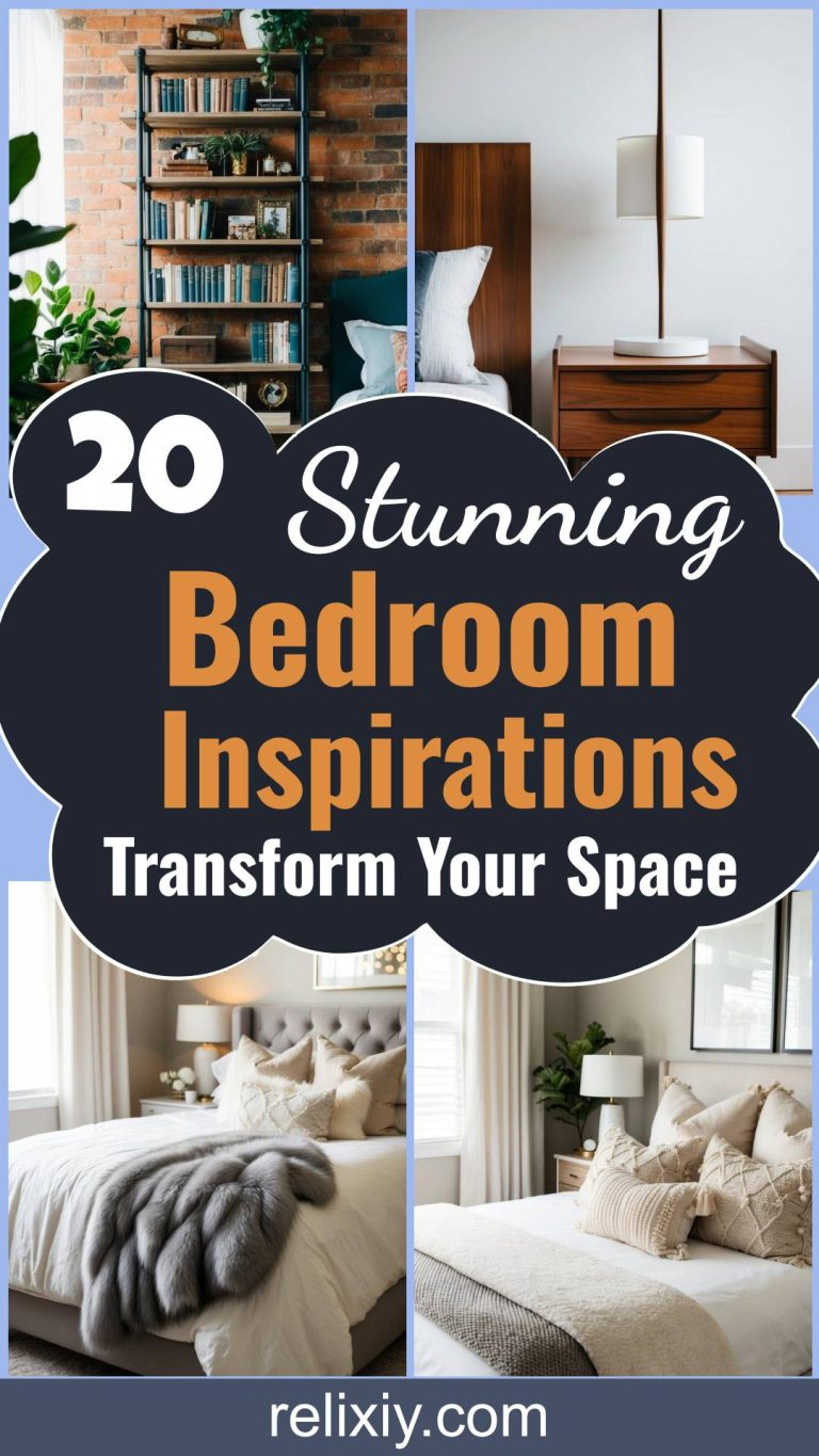 20 Stunning Bedroom Inspirations To Transform Your Sleep Space | Relixiy inside