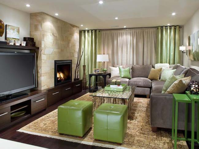 20 Stunning Grey And Green Living Room Ideas for