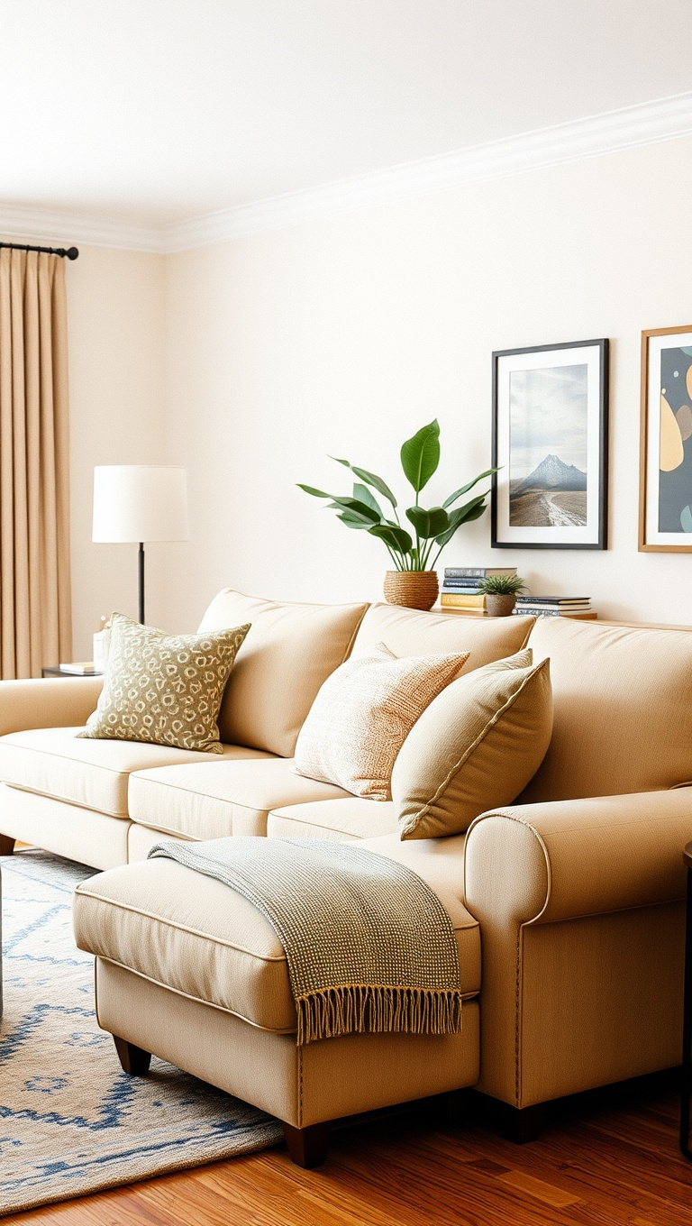 20 Stunning Ideas To Elevate Your Beige Couch Living Room – Knivespoint.com within Elevating Your Beige Carpet Living Room with Smart Decor Choices