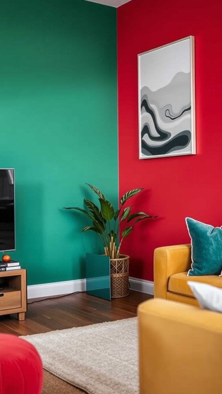 20 Vibrant Ideas To Transform Your Living Room With Bold Color Palettes ... with Transform Your Living Room with Invigorating Shades of Green