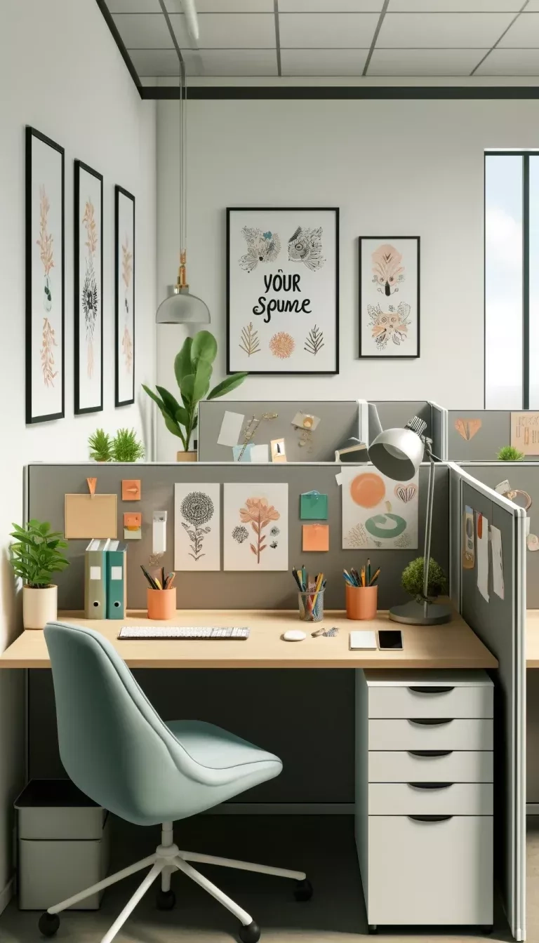 21 Cubicle Decor Ideas To Transform Your Workspace From Drab To Fab! 🌟 ... for From Drab to Dynamic How Office Lobbies Inspire